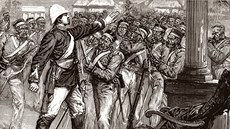 Vzpoura indických voják slouících v britské armád v roce 1857.