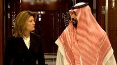 Princ Saúdské Arábie Muhammad bin Salmán v americkém pořadu 60 Minutes hovoří s...