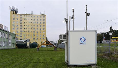 Nová stanice automatického monitoringu ovzduí, která stojí v areálu olomoucké...