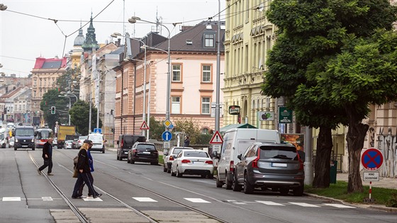 Na runé olomoucké Masarykov tída radnice ped asem povolila od sedmi veer d