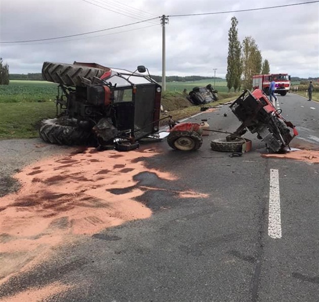Policisté bourali u Holostev na Tachovsku. (3. íjna 2019)