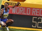 Amerianka Mohammadová vylepila vlastní svtový rekord v bhu na 400 metr...