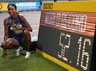 Amerianka Dalilah Muhammadová ve finále bhu na 400 metr pekáek posunula...