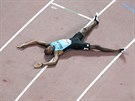 Bahamský sprinter Steven Gardiner slaví titul mistra svta.