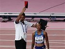 Olympijská vítzka Amerianka Brianna McNealová v rozbzích na 100 metr...