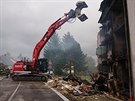 Ve tvrtek odpoledne dorazila tká technika hasi z Jihlavy. (2019)