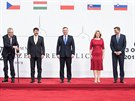 Na zámku v Lánech se sešli prezidenti Česka, Maďarska, Polska, Slovenska,...