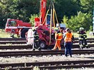 Pi sráce vlaku s automobilem na pejezdu v anov na Znojemsku zemeli dva...