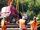 Pi sráce vlaku s automobilem na pejezdu v anov na Znojemsku zemeli dva...