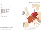 Limity sbru hub v jednotlivých zemích Evropy