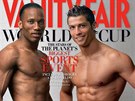 Didier Drogba a Cristiano Ronaldo na snímku Annie Leibovitzové k propagaci...