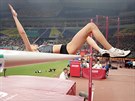 Marija Lasickeneová na mistrovství světa v Dauhá.