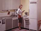 Pohled do védské kuchyn v 60. letech minulého století.