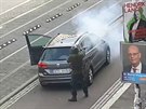 Svědci natočili přestřelku v německém Halle (9.10.2019)
