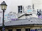 Graffiti je v Paíi k vidní tém vude.
