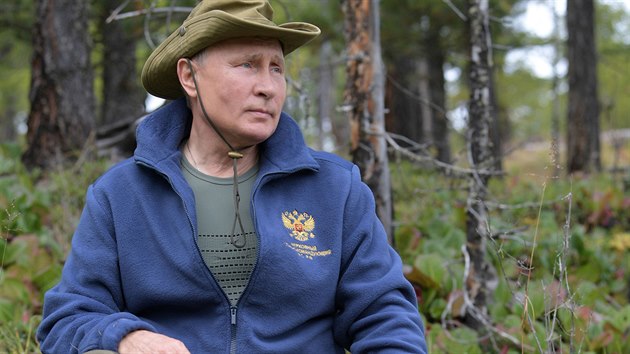 Rusk prezident Vladimir Putin v pedveer svch narozenin vyrazil na vlet do hor na jihu Sibie. (7. jna 2019)