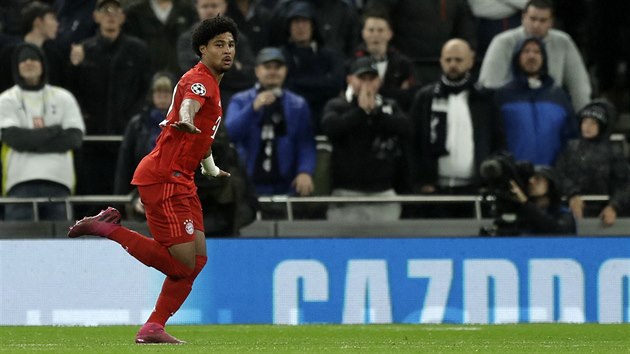 Serge Gnabry (Bayern Mnichov) naszel do st Tottenhamu hattrick.