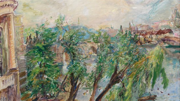 Oskar Kokoschka, Praha - Pohled z kovnickho kltera, 1934