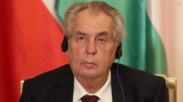 Prezident Milo Zeman na tiskov konferenci po summitu v Lnech. (3. jna 2019)