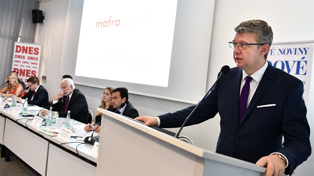 Na konferenci mediální skupiny MAFRA vystoupil i ministr průmyslu a obchodu Karel Havlíček.