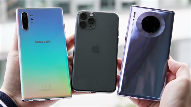 Samsung Galaxy Note 10+, iPhone 11 Pro, Huawei Mate 30 Pro