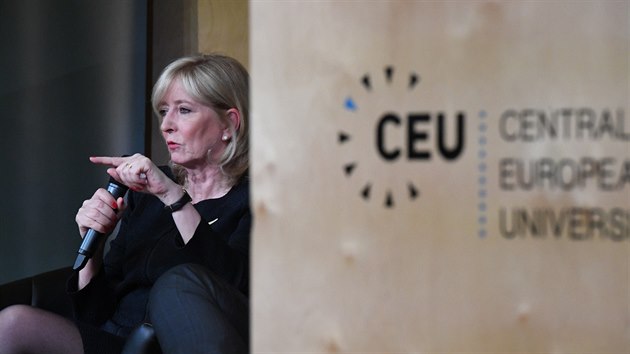 Ombudsmanka EU Emily OReillyov vystoupila na Stedoevropsk univerzit (CEU) v Budapeti. (7. kvtna 2019)