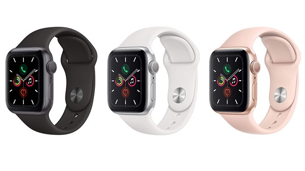 Apple Watch Series 5 navíc mají vestavěný kompas a always-on displej