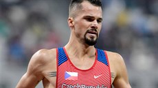 Jakub Holuša v rozběhu na 1500 metrů na MS v Dauhá.