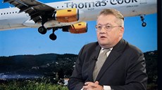 Expert na leteckou dopravu Petr Kováč v diskusním pořadu Rozstřel. (1. října...