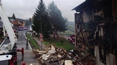 Po čtvrtečním výbuchu domu v Lenoře muselo být evakuováno 19 lidí. (2019)