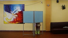 Zábr z volební místnosti bhem portugalských parlamentních voleb (6. íjna...
