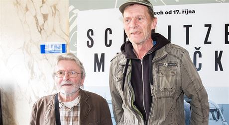 Ladislav Mrkvika a Jií Schmitzer na projekci filmu Staíci (3. íjna 2019)