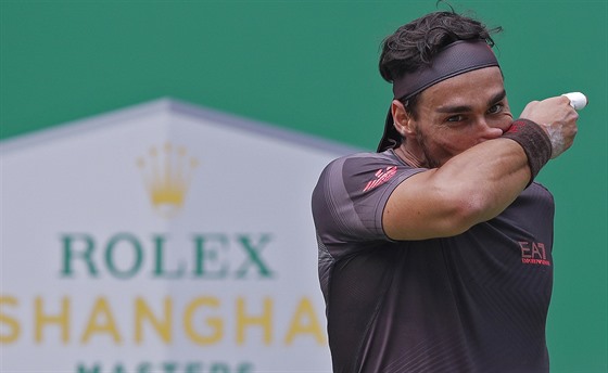 Fabio Fognini ve tvrtfinále turnaje v anghaji.