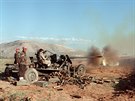 Kurdtí bojovníci v boji s iráckými jednotkami (28. bezna 1991)