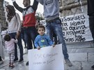 Kurdové ve tvrtek protestovali v eckém Thessaloniki proti turecké invazi do...