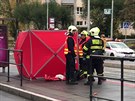 Na Petinch dolo k vn nehod tramvaje s chodcem