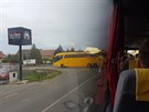 lut autobus odboil ve Starm Vestci do zkazu vjezdu.