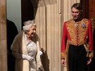 Britská královna Albta II. pednesla projev v britském parlamentu. (14. záí...