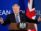 Britský premiér Boris Johnson na summitu v Bruselu (17. íjna 2019)