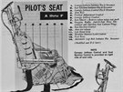Stránka z provozní píruky se zobrazením vystelovacího sedadla vyrobeného...