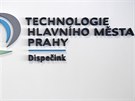 Logo spolenosti Technologie hlavního msta Prahy (THMP) na zdi nového...