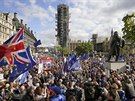 Odprci brexitu protestovali v Londýn bhem jednání poslanc o dohod o...