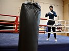 Nmecká boxerka libanonského pvodu Zeina Nassarová na tréninku (30. srpna 2019)