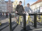 Sluba Scoobike sharing, sdlen kolobek, zane od pondl fungovat v Plzni....