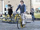 Sluba Scoobike sharing, sdlen kolobek, zane od pondl fungovat v Plzni....