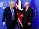 Boris Johnson a Jean-Claude Juncker na summitu EU v Bruselu (17. íjna 2019)