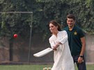 Vévodkyn Kate pi návtv pákistánské Národní kriketové akademie (Láhaur, 17....