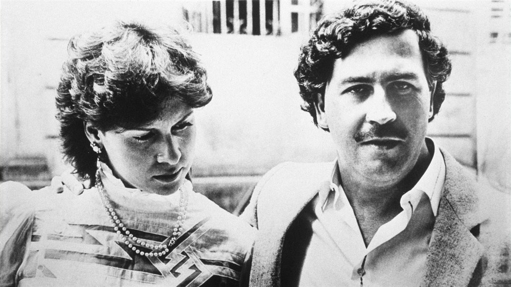 Victoria a Pablo Escobarovi na snímku z roku 1983