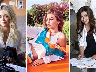 Známé tváře jako návrhářky - Rita Ora (zleva), Bella Hadidová nebo Dana...