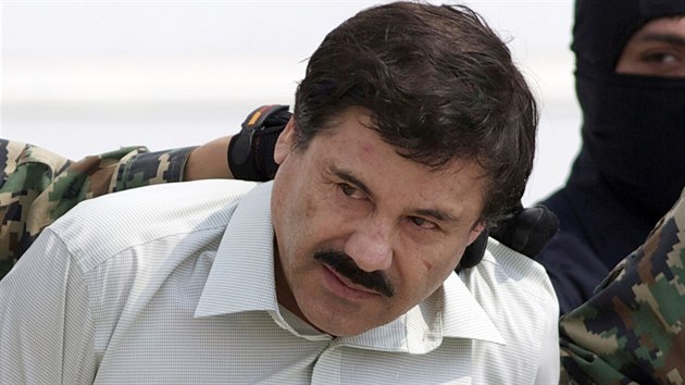 Mexick drogov krl Joaqun El Chapo neboli Prcek Guzmn (22. nora 2014)